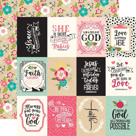 12x12/" d//sided scrapbooking paper Coffee Echo Park 3x3 JOURNALING CARDS