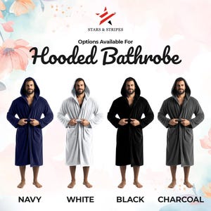 Terry towel bathrobes gown made from cotton with front Back logo personalised embroidery robes,  Anniversary Bathrobes, Wedding Gifts for him,  Couple Birthday Gift, Women Bathrobes, Mes bathrobe, Custom Name wedding Gifts For Couples, Custom Robe.