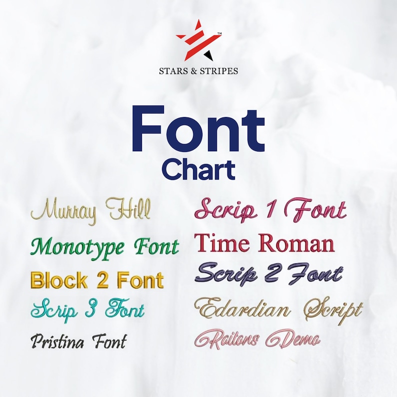 Font chart