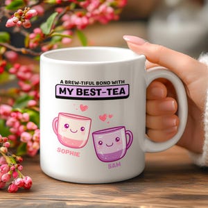 Caneca personalizada, presente para melhor amiga, presente de aniversário, presente para ela, caneca de café personalizada, caneca de café personalizada para ela, presente de Natal