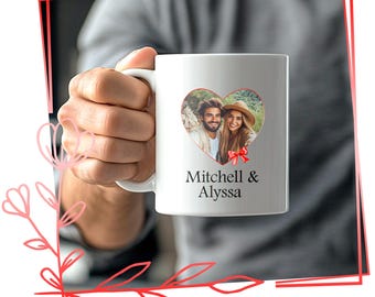 Personalisierte Foto und Text Kaffeetasse, benutzerdefinierte Fototassen Geschenke für ihn oder sie, Foto gedruckte Kaffeetasse, Kaffeetasse Geschenk für ihn oder sie