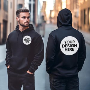Custom Design Hoodie, Make Your Own Personalized Shirt, Business Logo, Design Your Hoodie, Front and Back Custom Hoodies, Birthday Gift