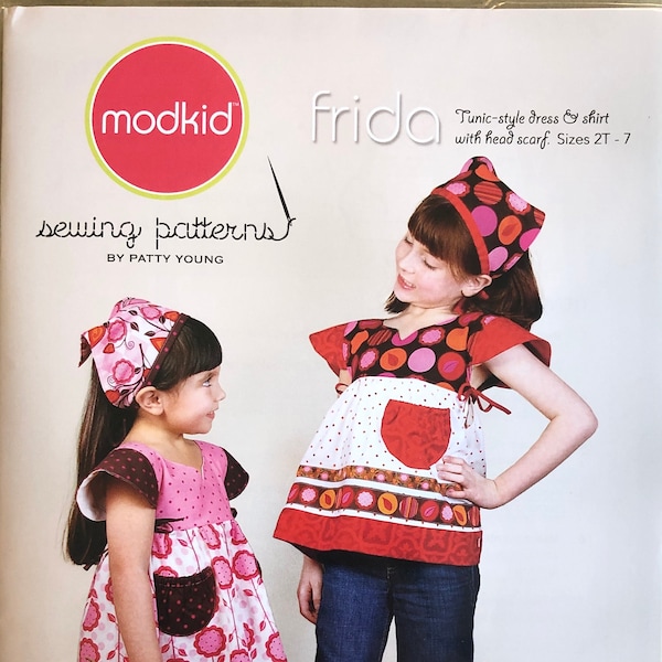 Frida Tunic Style Dress & Shirt with Head Scarf from Modkid