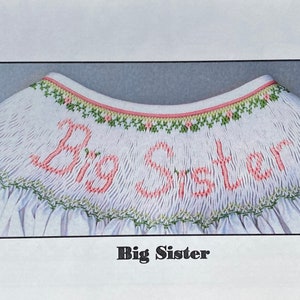 Big Sister Smocking Plate by Crosseyed Cricket