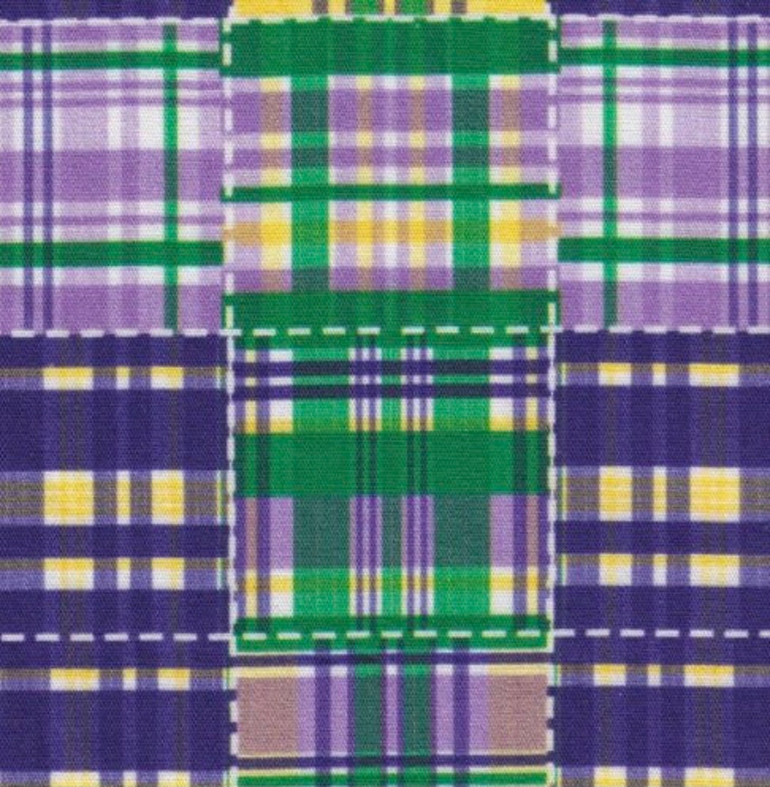 Mardi Gras Patchwork Fabric by Fabric Finders Sold by the Etsy