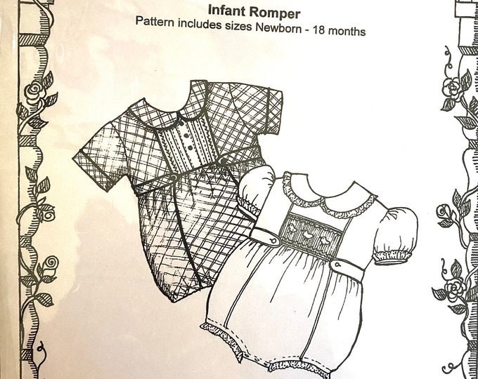 Daniel Sewing Pattern by Primrose Lane, Infant Romper Sewing Pattern ...
