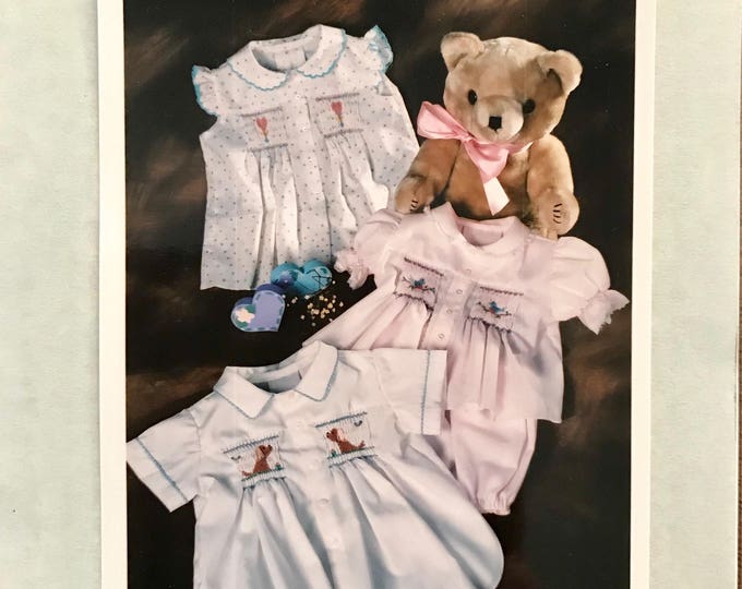 Cross Smocked Diaper Set, Sage main image 0