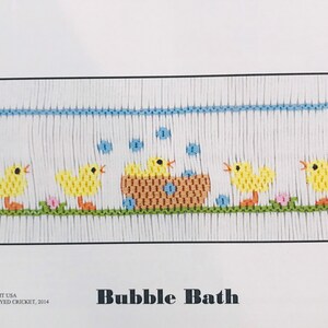 Smocking plate by Crosseyed Cricket Bubble Bath