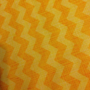 Yellow chevron fabric by the yard, Yellow Cotton Fabric, Quilting Fabric
