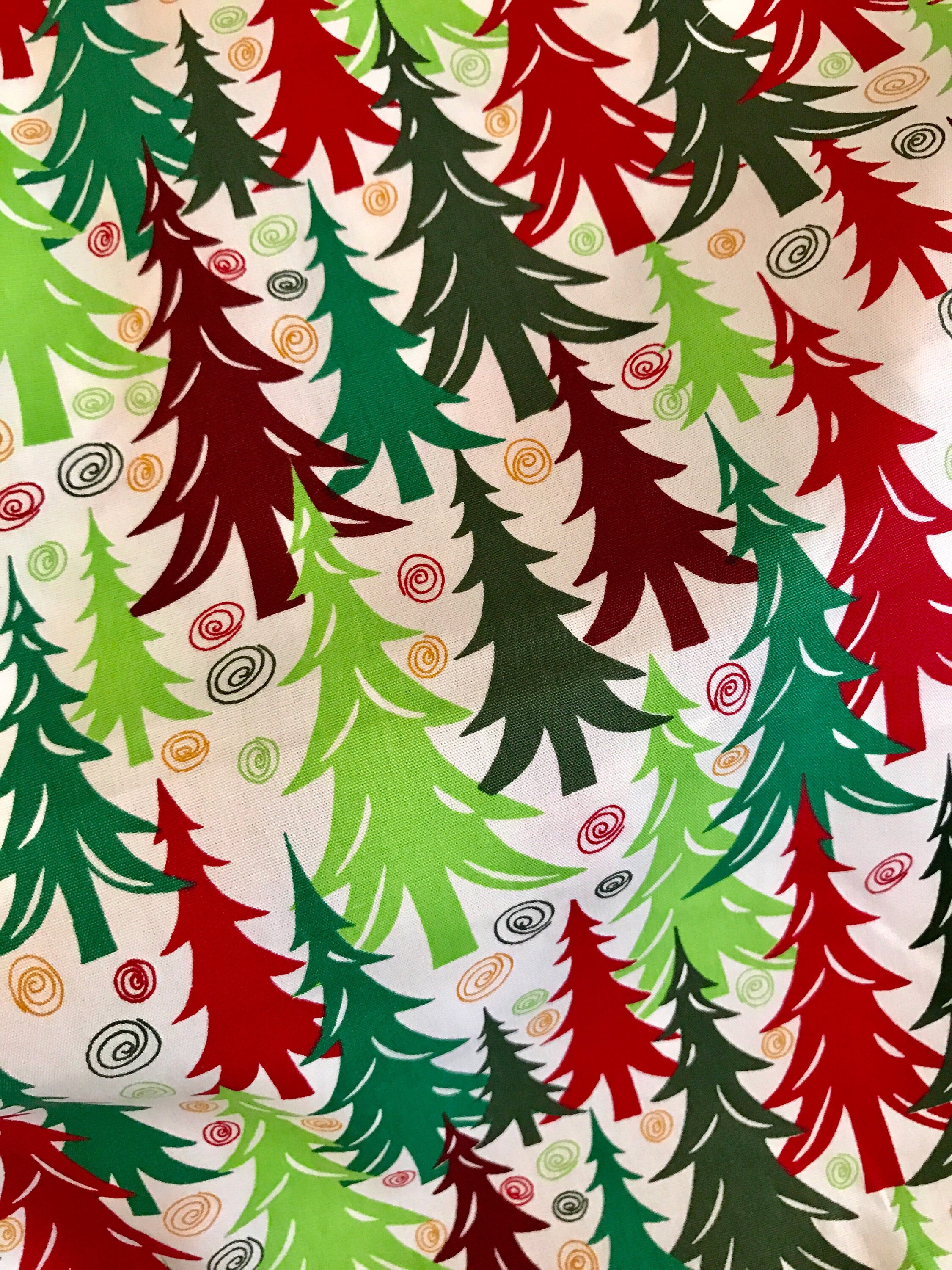 Fabric Finders Christmas Trees Fabric by the yard Etsy