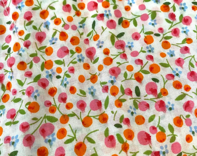 Orange Embroidered Lawn Fabric with Floral Detailing (2PC Set) main image 0