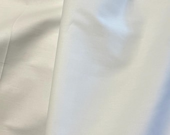 White Cotton Broadcloth Fabric: 60" Wide Heirloom Daygown Material
