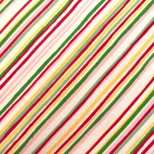 Fabric Finders’ Twill Multicolored Stripe Fabric by the Yard, Cotton Stripe Fabric, Quilting Fabric
