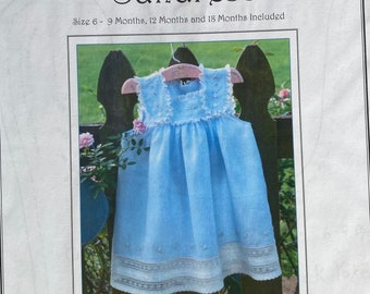 French Acadian Sundress Sewing Pattern, The Old Fashioned Baby, Baby Sundress, Heirloom Sundress Sewing Pattern