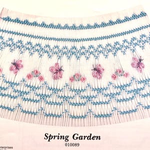 Smocking plate &quot;Spring Garden&quot; by Ellen McCarn