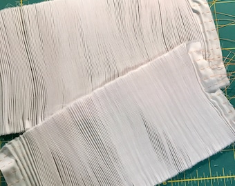 Ready to Smock pre-pleated inset--12 rows in white or ivory