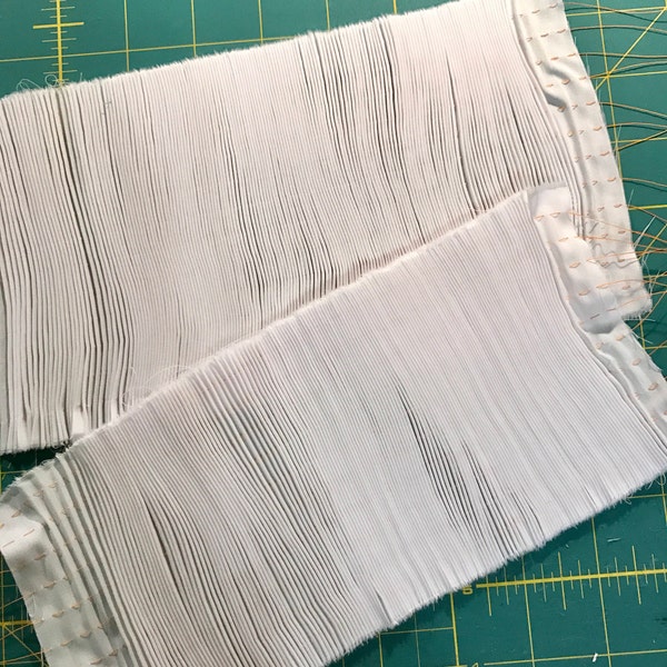 Ready to Smock pre-pleated inset--12 rows in white or ivory