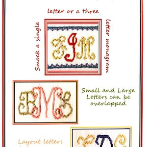 Smocked Monograms by Frances Messina Jones Booklet