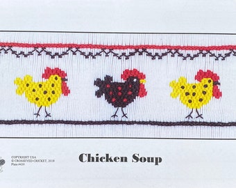 Smocking plate by Crosseyed Crickets "Chicken Soup”