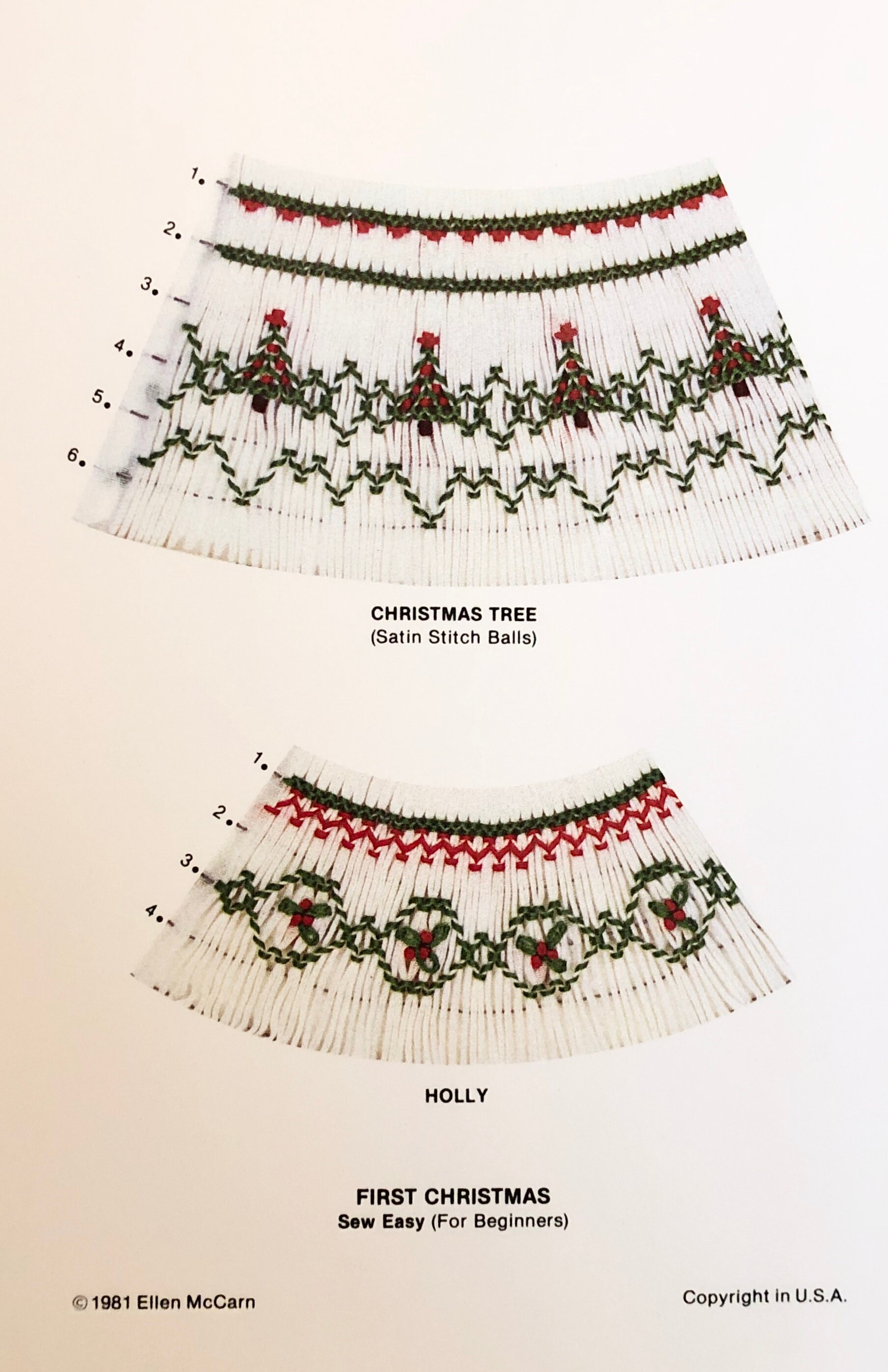 YULETIDE Free Shipping Ellen McCarn Smocking Plate YULETIDE Free Shipping Ellen McCarn Smocking Plate