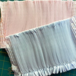 Ready to Smock pre-pleated inset--12 rows in pink or baby blue