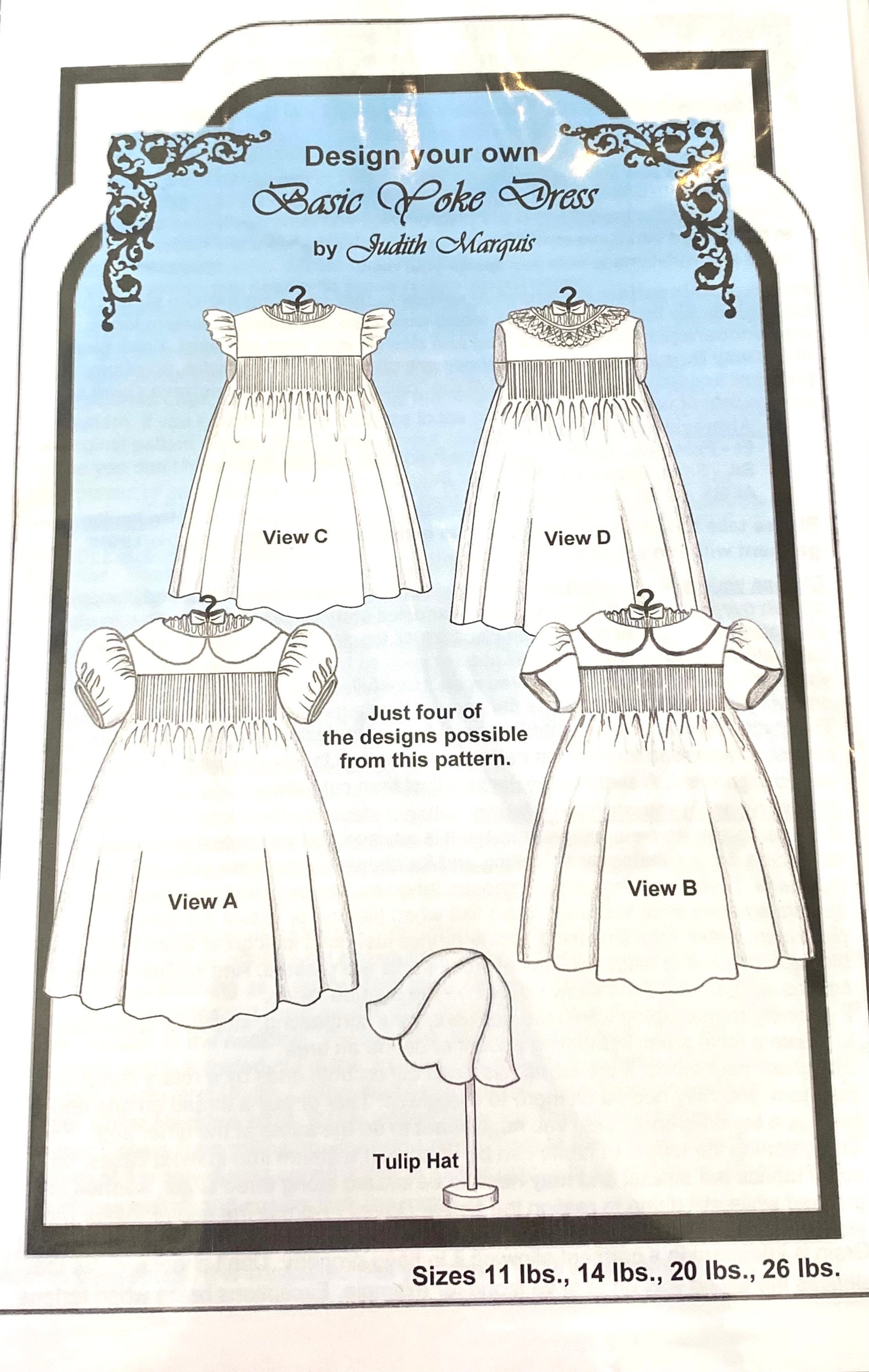 Dress With Decorative Yoke - Sewing Pattern #4724. Made-to-measure sewing  pattern from Lekala with free online download.