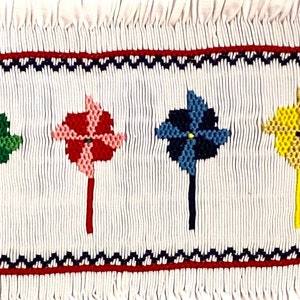 Smocked Pinwheel Inset: Ready to Use, Summer Sewing (12x3”)