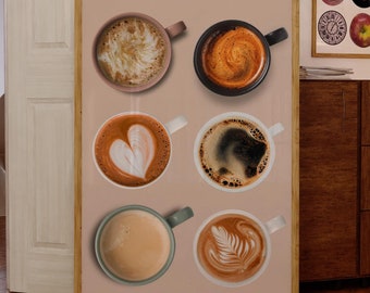 Coffee Lover Print, Latte Art Printable Decor, Minimalist Kitchen, Coffee Bar Poster, Instant Download, Coffee Bar Wall Art, Digital Print
