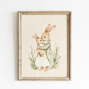 森敬子、鳥の巣、希少な画集より、新品高級額・額装付、状態良好 巣の中の鳥の家族の水彩画、森の保育園の鳥のアート、子供部屋用の