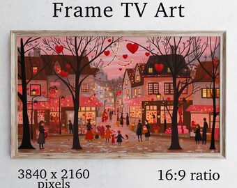 Valentines Day Frame TV, Samsung Frame TV Art, Romantic TV Art, Valentines Day Market, Valentines Home Decor, Digital Download