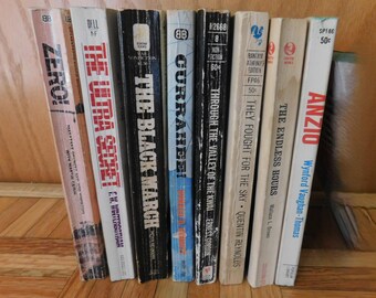 Collection of 8 World War II Military WW1 Korea True Story Accounts Books Anzio D-Day Kwai Air War Normandy Battles Air Beachhead POW Lot