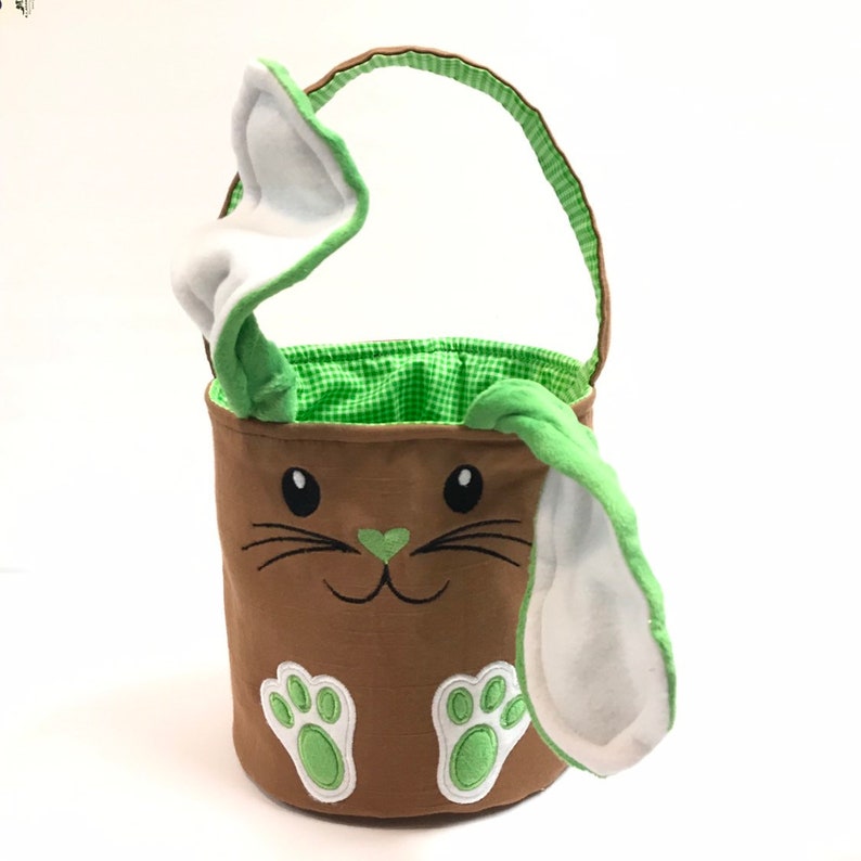 Easter Bunny Baskets Handmade Personalize Fabric Easter Baskets Easter Bunny Bucket Personalize Bunny Baskets Easter Egg Hunt