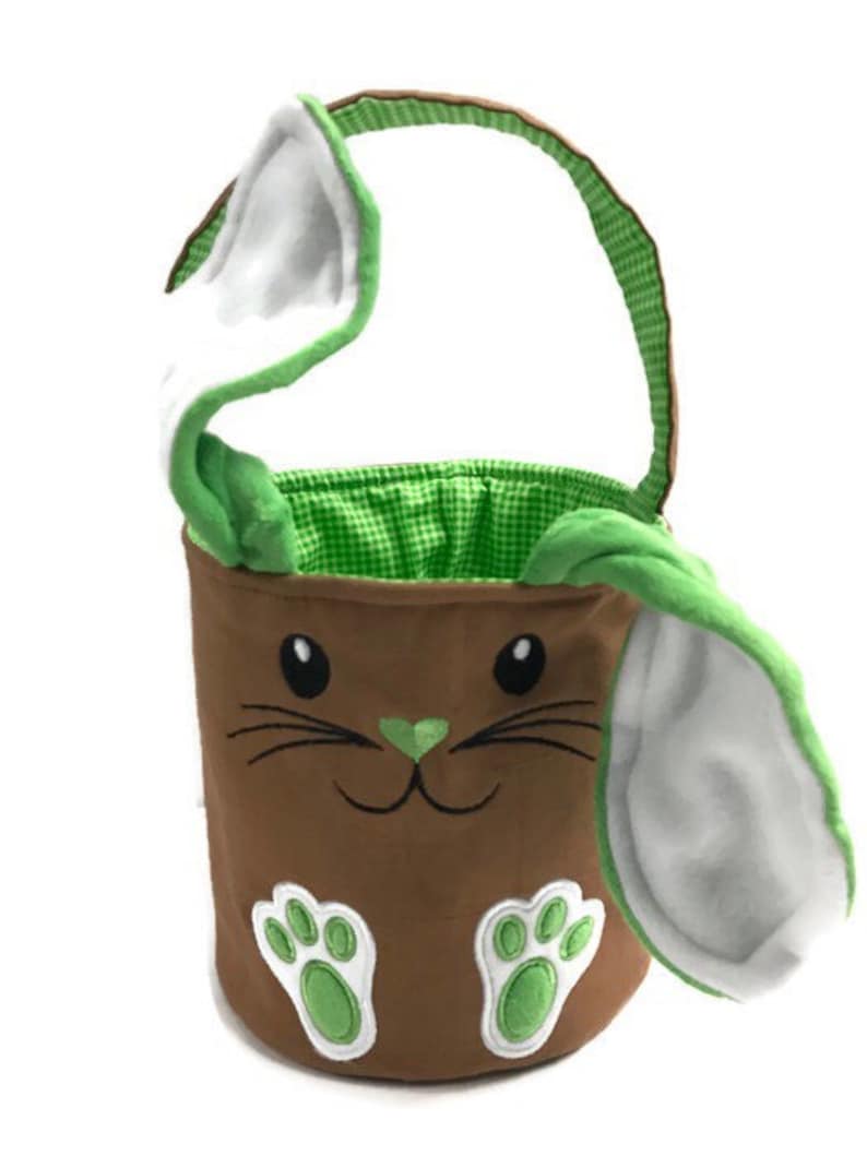 Easter Bunny Baskets Handmade Personalize Fabric Easter Baskets Easter Bunny Bucket Personalize Bunny Baskets Easter Egg Hunt
