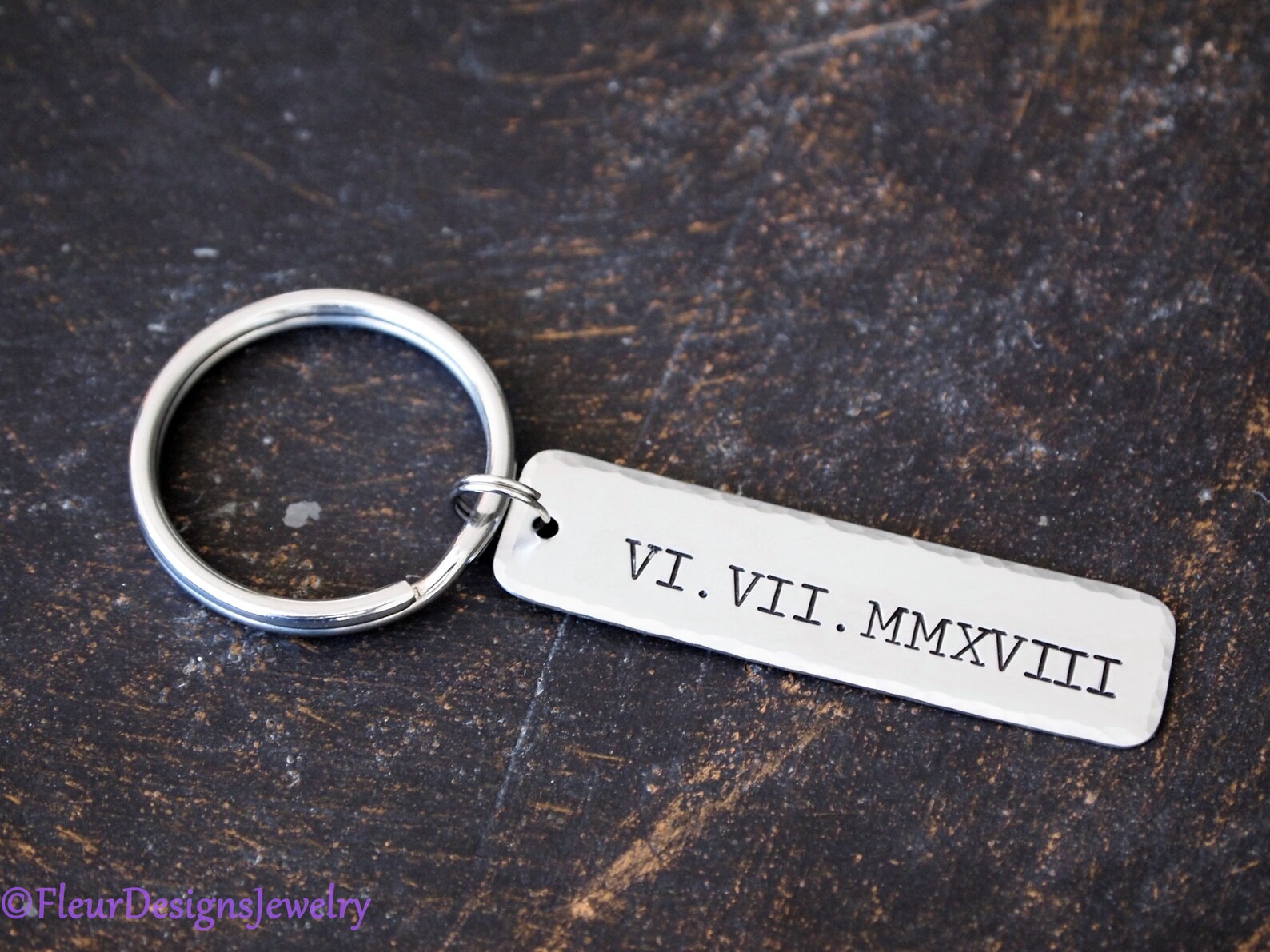 Roman Numeral Date Key Chain Roman Numeral Keychain Custom Etsy Denmark