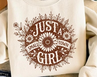 Small Town Girl SVG PNG: Vintage Country Design (Digital Download)