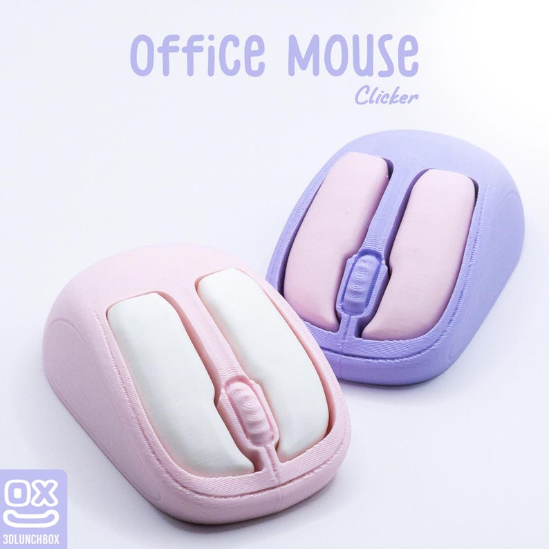 Mouse Wheel Clicker Office Mouse Clicker STL 3D Print File Mechanical Fidget Toy Digital ...