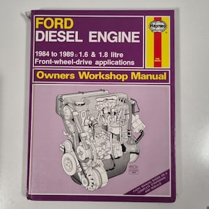 Ford Diesel Engine Haynes 1172 Owners Workshop Manual 84/89 1.6/1.8 Hardback FWD