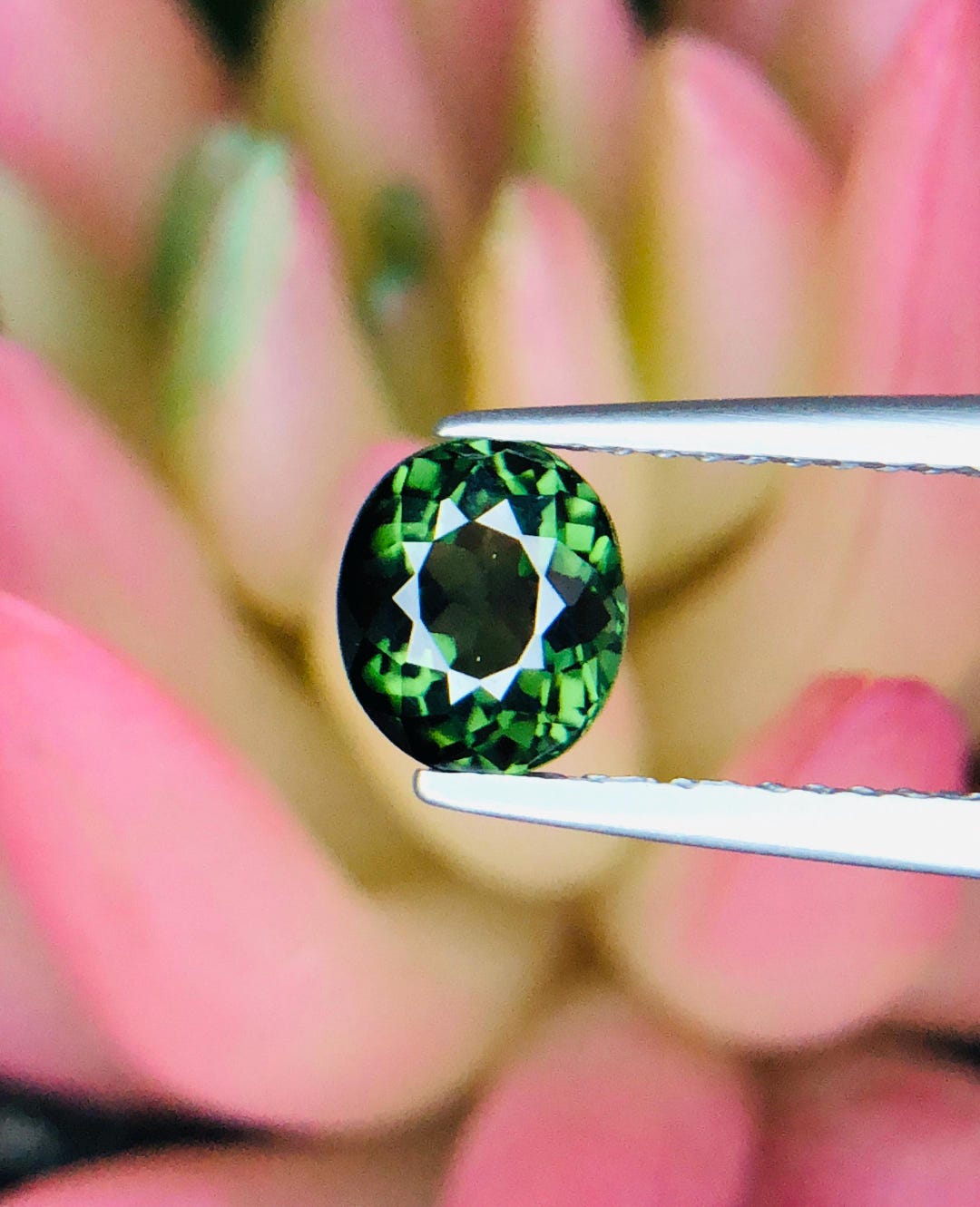 Tourmaline naturelle bicolore vert écume de mer de 43,87 carats d