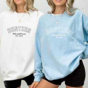 Custom Bestie Sweatshirt, Bestie Sweatshirt, Bestie Hoodie, Bestie Outfit, Matching Best Friend Shirts, Best Friend Sweatshirt
