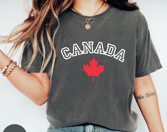 Comfort Colors Canada Shirt, Canada Trip Shirt, Canada Flag Shirt, Canada Vacation Shirt