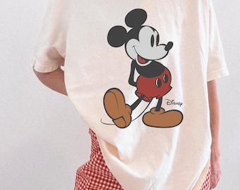 Retro Mickey Disney Comfort Colors Shirt, 90s Style Mickey Mouse Shirt, Classic Mickey Pose Shirt