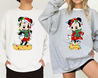 Disney Sweatshirt, Mickey Mouse Sweatshirt, Disneyland Couple Sweatshirt, Disney Classic Minnie Mouse Pose Shirt, Disneyland Holiday