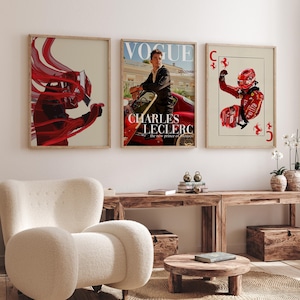 Charles Lecrerc Ferrari Poster, Ferrari Wandkunst, Formel 1 Ferrari Poster, Ferrari Geschenk, Ferrari Wandkunst, Ferrari Motorsport Poster