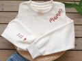 Custom Embroidered Mama Sweatshirt with Kid Names on Sleeve,Personalized  Mom Embroidery Sweatshirt, Birthday Mommy Outfits,Mothers Day Gift product logo