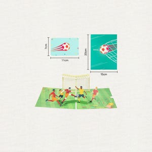 3D-papieren cadeaubon voetbalthema – wordt alleen verzonden bij de hoofdaankoop van sieraden