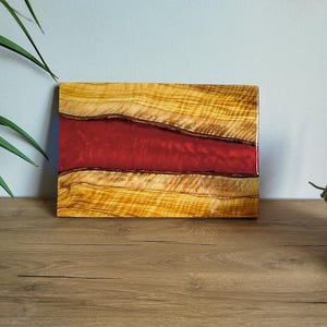 Olive Wood and Resin Cheese Board, Resin Cutting Board, Epoxy Resin Art, New Home Gift, Custom Charcuterie Board