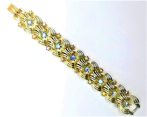 1950's RARE Crystal AB Rhinestone Vintage Coro PE… - image 2