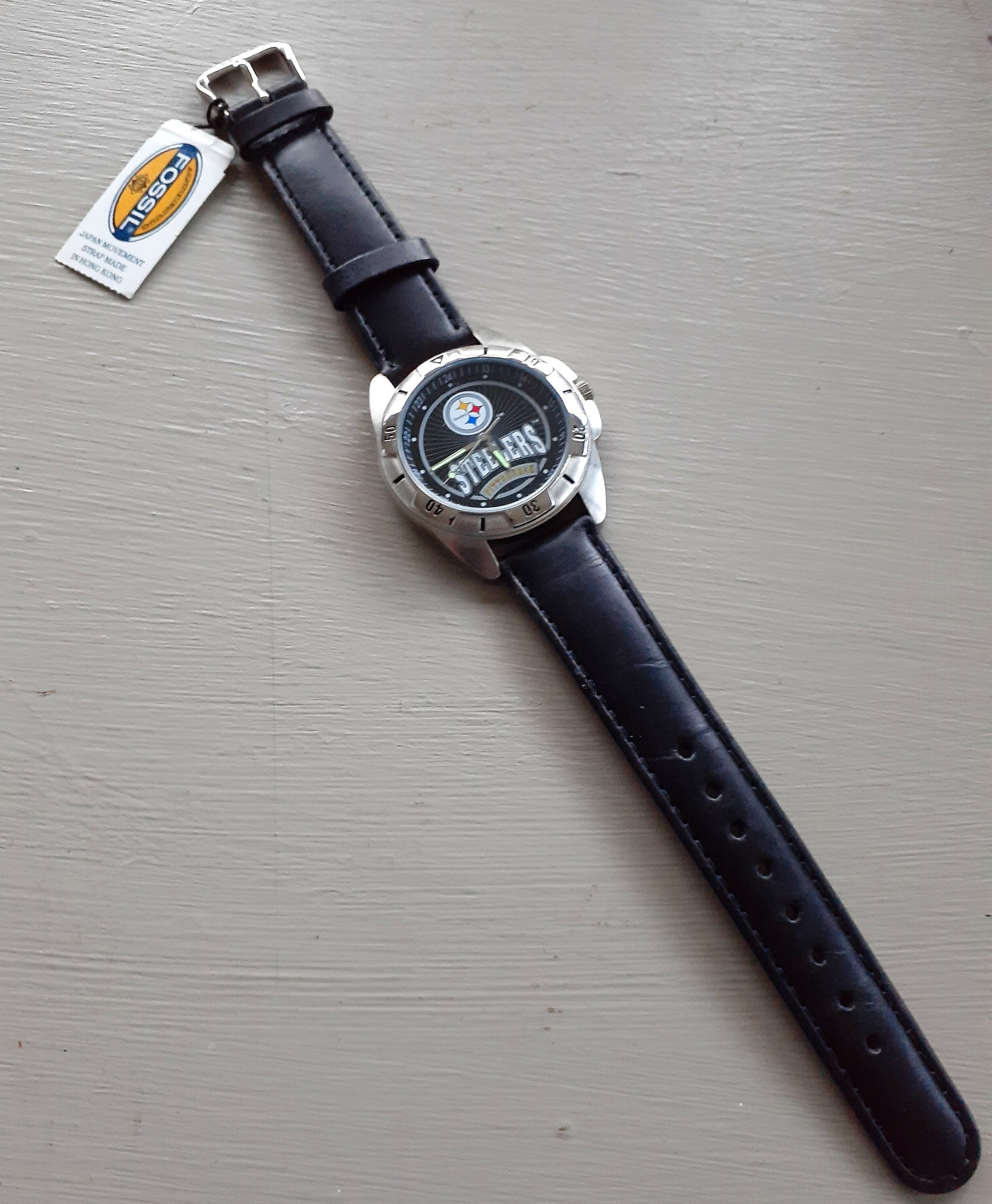 Steelers fossil watch hot sale