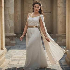 Ready to Ship Greek Tunic in Brown Cotton Ancient Greek