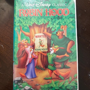 Black Diamond Walt Disney Classic Robin Hood VHS